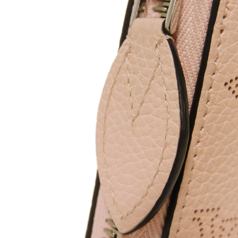 LOUIS VUITTON Long Wallet Purse M82755 Mahina leather (stamped) rose jasmine Current Perforation Pink RFID Monogram Mahina Zippy wallet Women Used Authentic