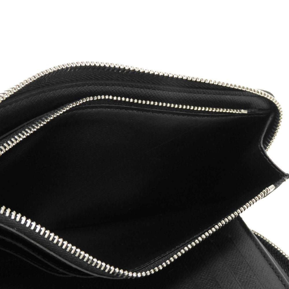 LOUIS VUITTON Long Wallet Purse N63095 Damier Graphite canvas x grained leather Noir New Zip Around RFID Current Damier Graphite Zippy Wallet Vertical mens Used Authentic