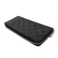 LOUIS VUITTON Long Wallet Purse N63095 Damier Graphite canvas x grained leather Noir New Zip Around RFID Current Damier Graphite Zippy Wallet Vertical mens Used Authentic