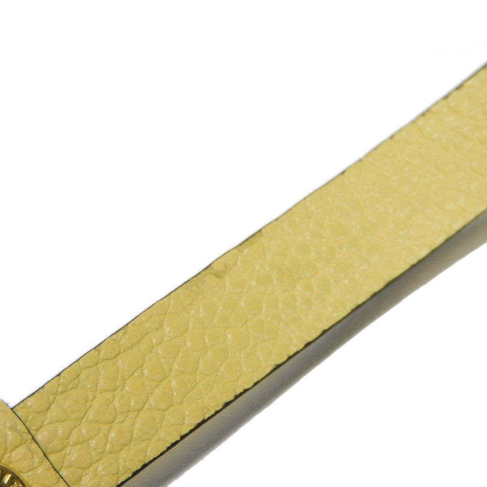 LOUIS VUITTON Long Wallet Purse M82043 Implant leather (monogram embossed) yellow Monogram Unplant Zippy wallet