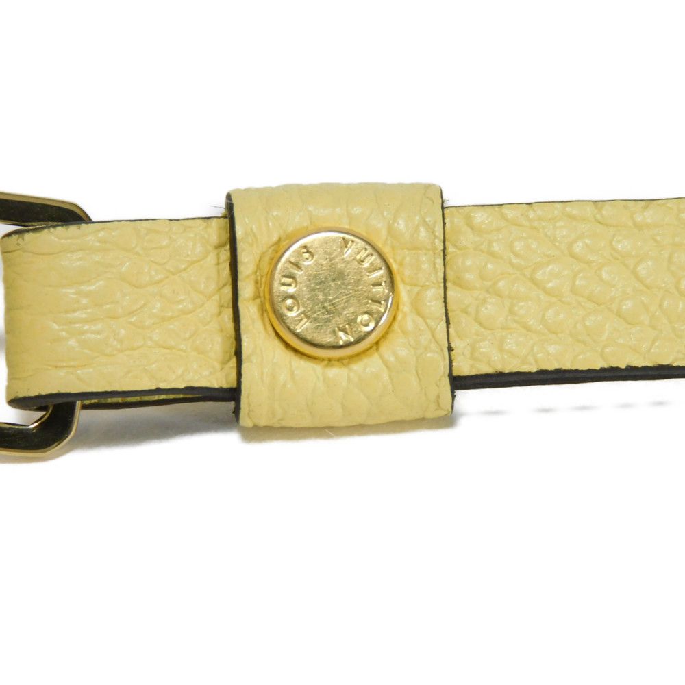 LOUIS VUITTON Long Wallet Purse M82043 Implant leather (monogram embossed) yellow Monogram Unplant Zippy wallet