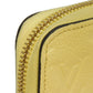 LOUIS VUITTON Long Wallet Purse M82043 Implant leather (monogram embossed) yellow Monogram Unplant Zippy wallet