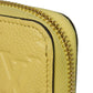 LOUIS VUITTON Long Wallet Purse M82043 Implant leather (monogram embossed) yellow Monogram Unplant Zippy wallet