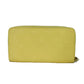 LOUIS VUITTON Long Wallet Purse M82043 Implant leather (monogram embossed) yellow Monogram Unplant Zippy wallet