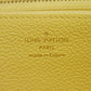 LOUIS VUITTON Long Wallet Purse M82043 Implant leather (monogram embossed) yellow Monogram Unplant Zippy wallet