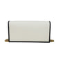 GUCCI Shoulder Bag 621892 UZ3BG 8847 Textured leather white trefoil logo Adidas Chain Wallet