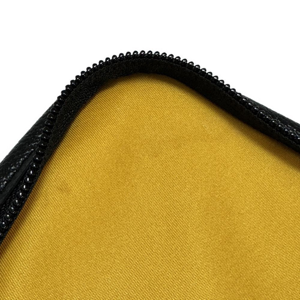 GUCCI Pouch 674797 UKDLN 7673 GG nylon x calf leather (embossed) yellow CLOTHES Black GG nylon Off the Grid Medium Packing Cubes unisex(Unisex) Used Authentic
