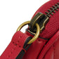 GUCCI Coin case 699517 DTDHT 6433 Calf leather Red Current Chevron Keyring, in good condition GG Marmont Double G heart-shaped coin purse Women Used Authentic