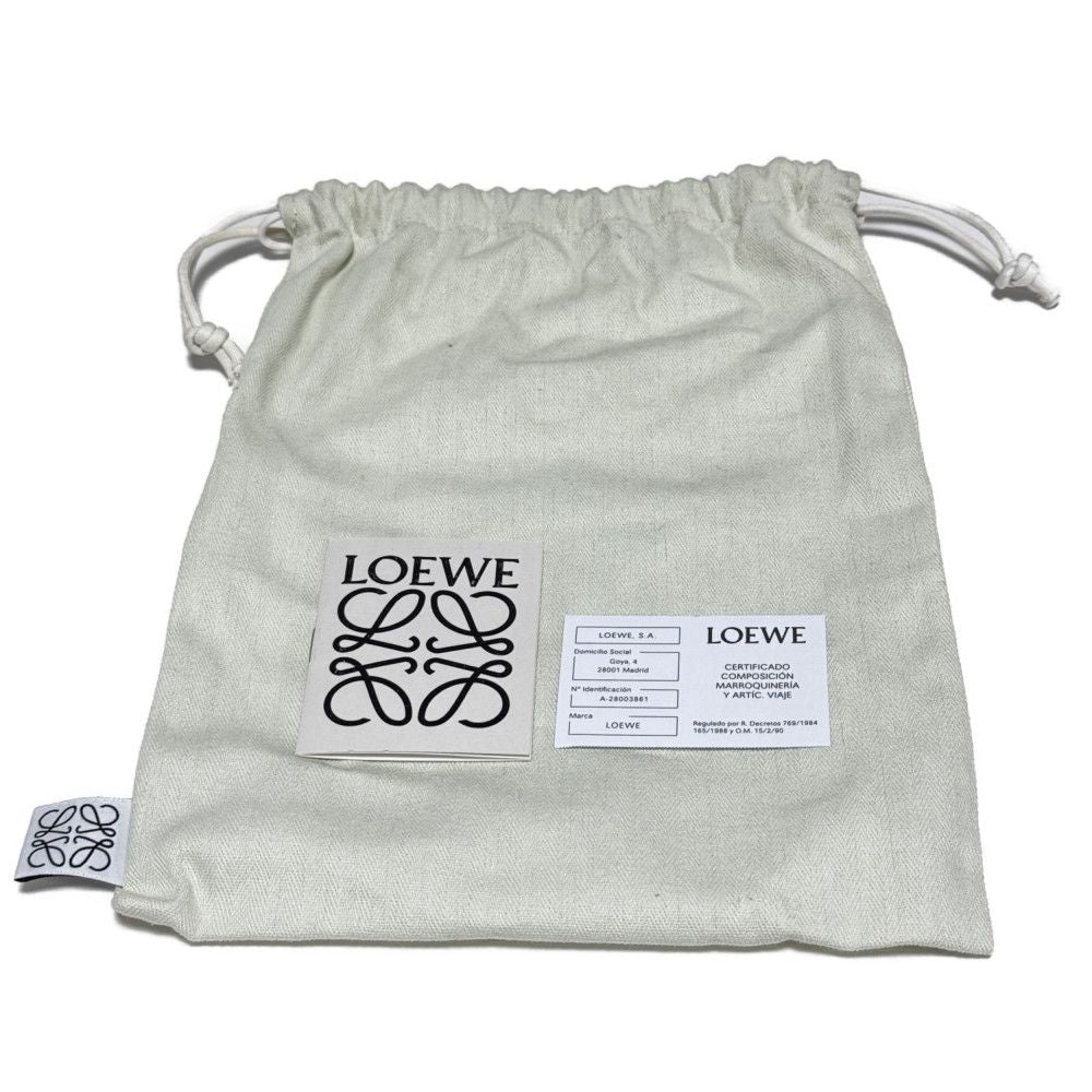 LOEWE Shoulder Bag 101.50.V41 polyester Orange Cotton Neck Strap Pouch Unused logo i Nature Phone Holder mens Used Authentic