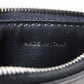 CELINE Coin case 10F993FQD.38SI Calfskin black Current Card Case unused New logo Triomphe embossed zip card holder mens Used Authentic