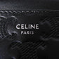 CELINE Coin case 10F993FQD.38SI Calfskin black Current Card Case unused New logo Triomphe embossed zip card holder mens Used Authentic