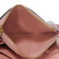 LOUIS VUITTON Bifold Wallet M81520 Implant leather (monogram embossed) Rose poodle New Pastel Pink RFID IC Chip Monogram Unplant Portomone Rosary Women Used Authentic