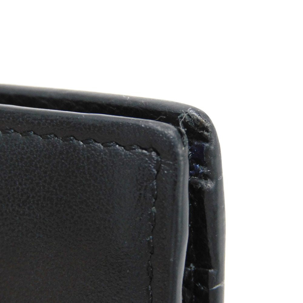 FENDI Bifold Wallet 7M0169 AC9I F0X93 leather black Eye Motif Multicolor logo Bag Bugs Bifold Wallet mens Used Authentic