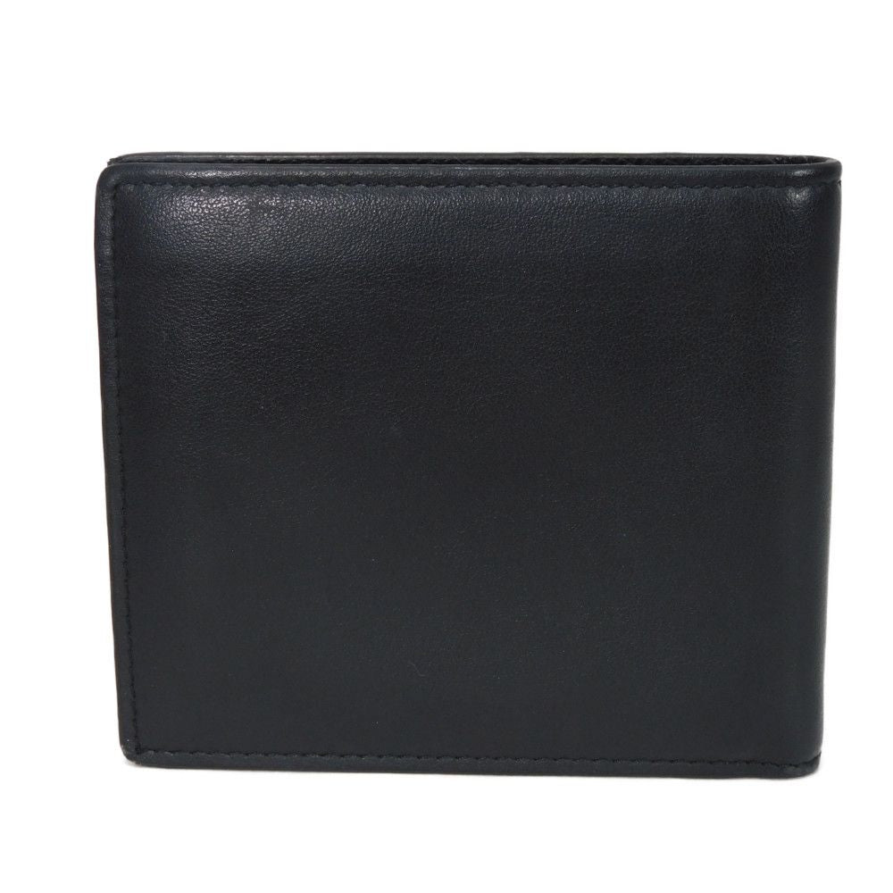 FENDI Bifold Wallet 7M0169 AC9I F0X93 leather black Eye Motif Multicolor logo Bag Bugs Bifold Wallet mens Used Authentic