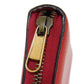 GUCCI Long Wallet Purse 496317 0GDAT 6461 Texture leather (embossed) Red x yellow x green x black Web Sherry Red Zip Around Vintage logo print Zip around wallet unisex(Unisex) Used Authentic