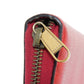 GUCCI Long Wallet Purse 496317 0GDAT 6461 Texture leather (embossed) Red x yellow x green x black Web Sherry Red Zip Around Vintage logo print Zip around wallet unisex(Unisex) Used Authentic