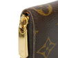 LOUIS VUITTON Coin case M60067 Monogram canvas x grain leather Marron Monogram Zip around purse