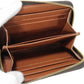 LOUIS VUITTON Coin case M60067 Monogram canvas x grain leather Marron Monogram Zip around purse