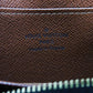 LOUIS VUITTON Coin case M60067 Monogram canvas x grain leather Marron Monogram Zip around purse