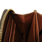 LOUIS VUITTON Coin case M60067 Monogram canvas x grain leather Marron Monogram Zip around purse