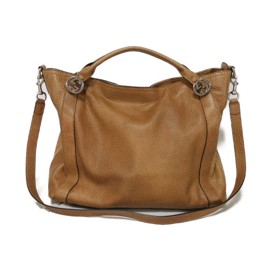 GUCCI Handbag 323675 Calf leather Brown Interlocking G Miss GG Top Handle