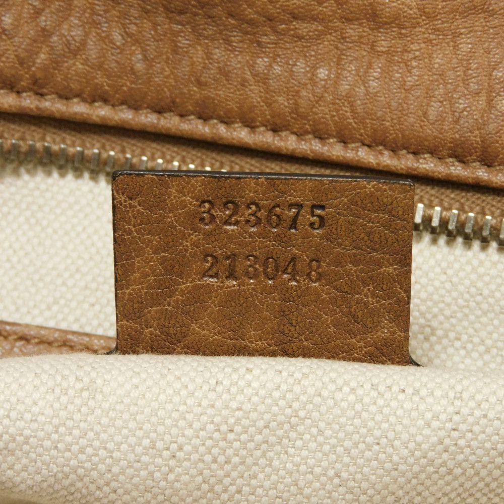 GUCCI Handbag 323675 Calf leather Brown Interlocking G Miss GG Top Handle