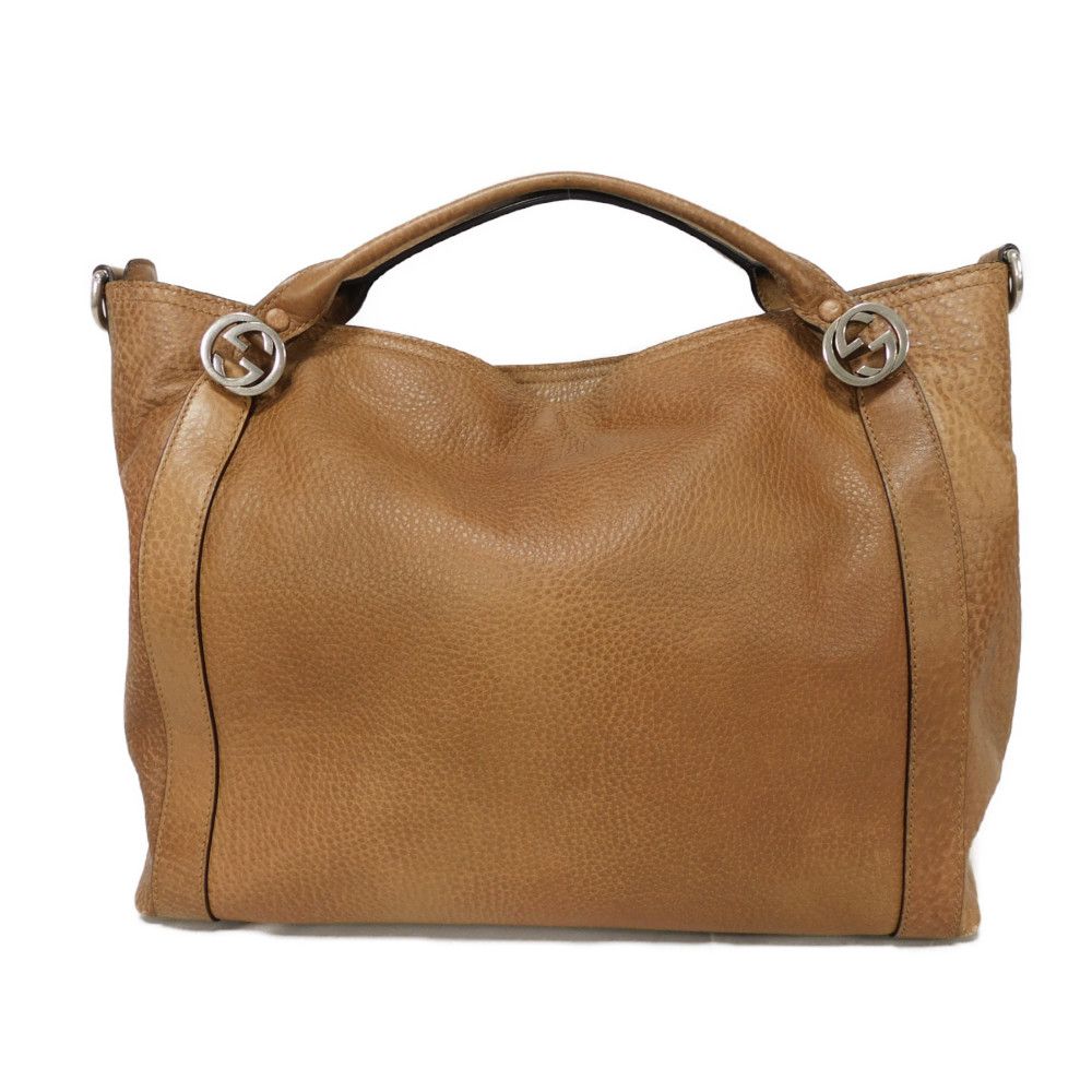 GUCCI Handbag 323675 Calf leather Brown Interlocking G Miss GG Top Handle