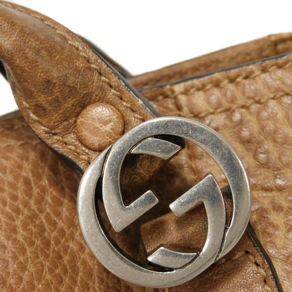 GUCCI Handbag 323675 Calf leather Brown Interlocking G Miss GG Top Handle