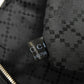 GUCCI Backpack 406364 Calf leather (embossed) Navy logo embossed daypack