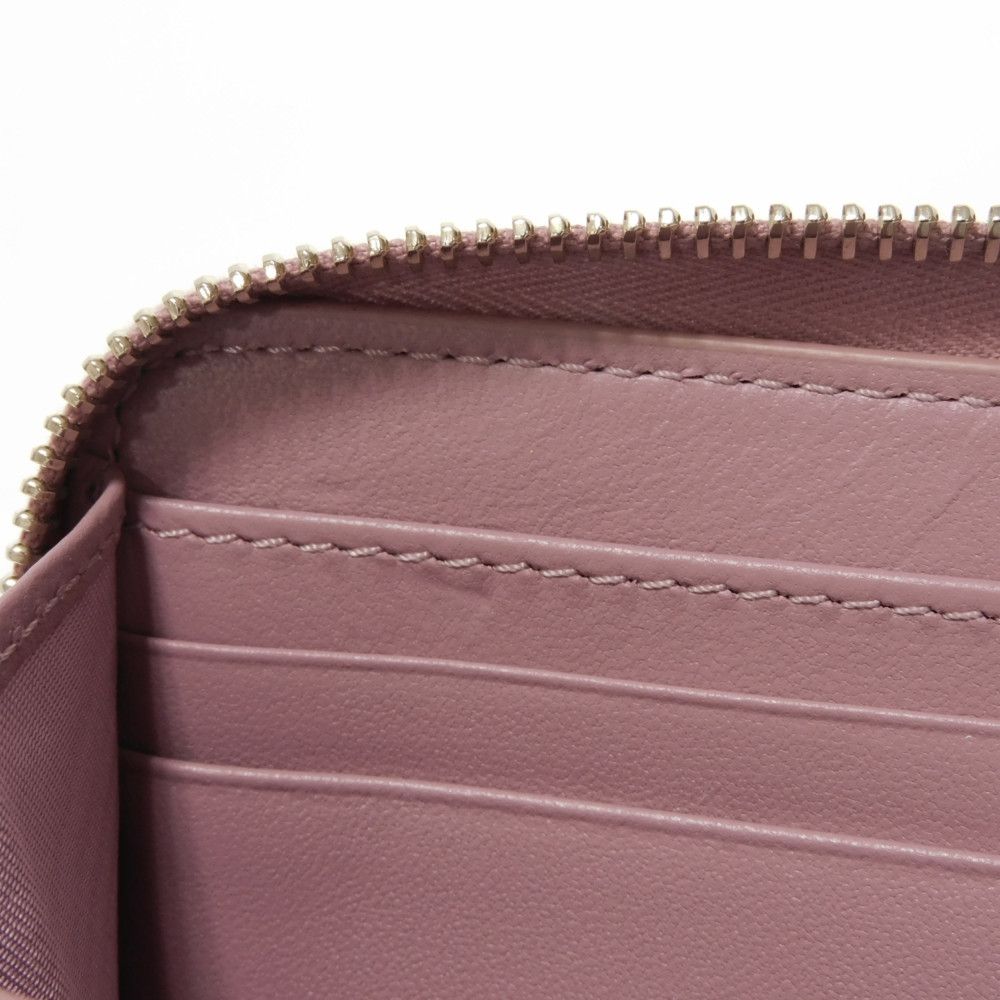 Dior Long Wallet Purse S0007ONMJ_M64P Lambskin (canage embossing) lavender Canage Lady Dior Voyageur Wallet