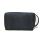 Dior business bag Nylon Navy novelty logo embossed double zip pouch