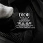 Dior business bag Nylon Navy novelty logo embossed double zip pouch