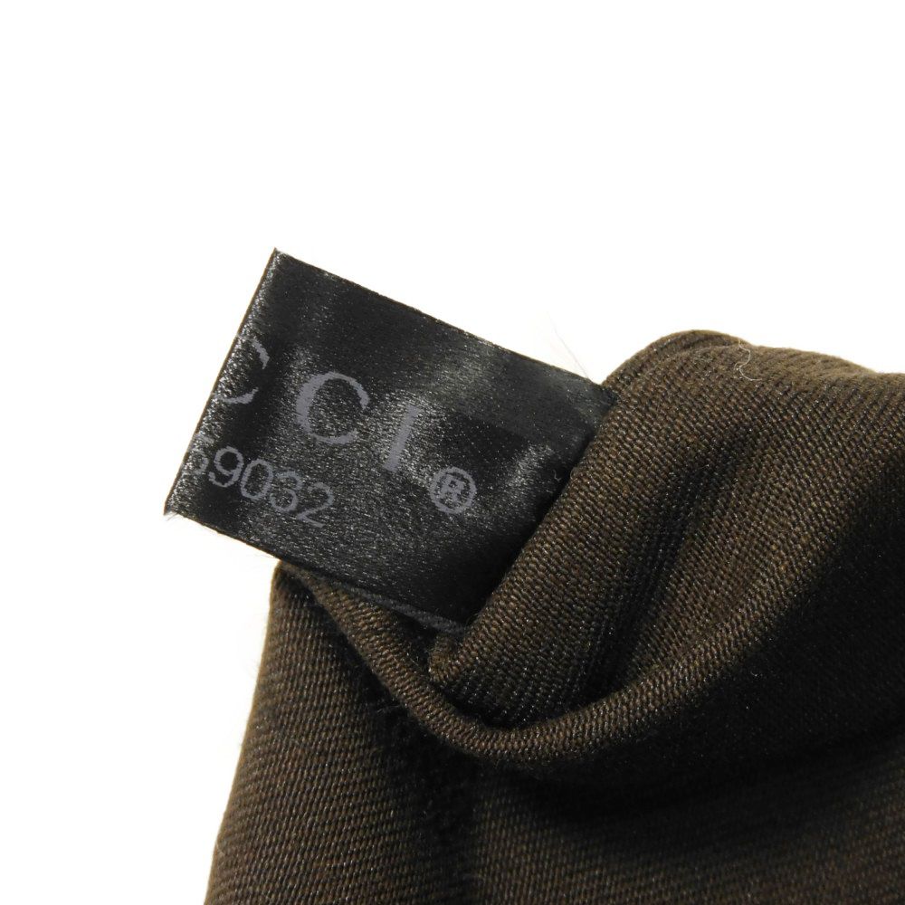 GUCCI Sling bag 28566 GG nylon canvas x calf leather beige Logo embossing GG canvas waist bag