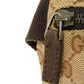 GUCCI Sling bag 28566 GG nylon canvas x calf leather beige Logo embossing GG canvas waist bag