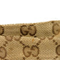 GUCCI Sling bag 28566 GG nylon canvas x calf leather beige Logo embossing GG canvas waist bag