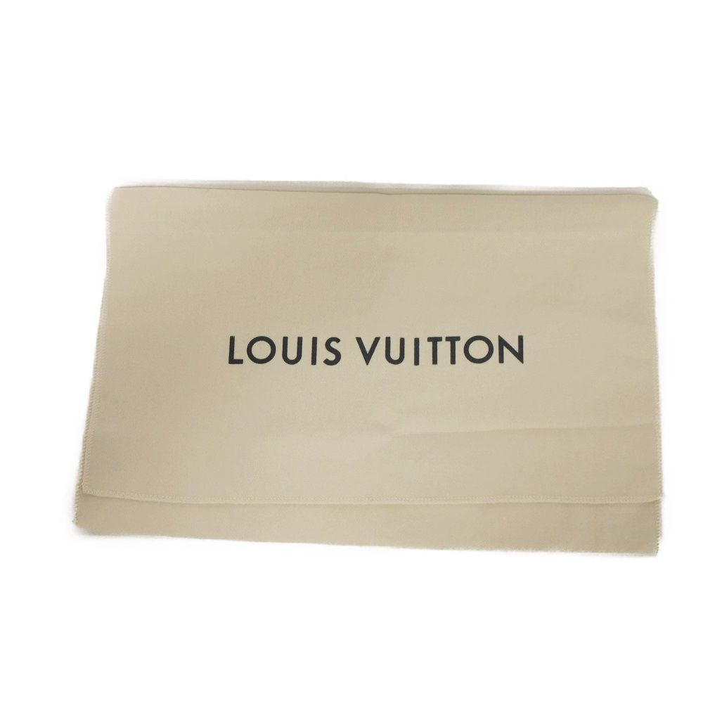 LOUIS VUITTON Clutch bag M81570 Shadow leather (monogram embossing) Noir Current LV logo black strap RFID Monogram shadow pochette to go mens Used Authentic