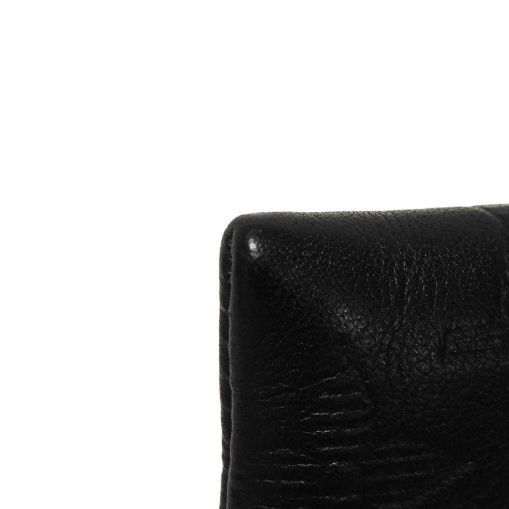 LOUIS VUITTON Clutch bag M81570 Shadow leather (monogram embossing) Noir Current LV logo black strap RFID Monogram shadow pochette to go mens Used Authentic