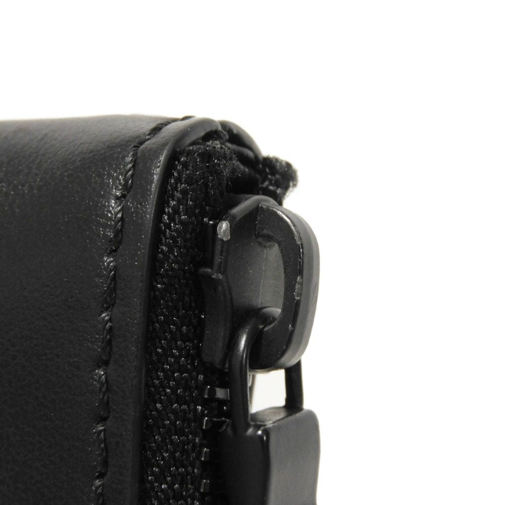 LOUIS VUITTON Clutch bag M81570 Shadow leather (monogram embossing) Noir Current LV logo black strap RFID Monogram shadow pochette to go mens Used Authentic