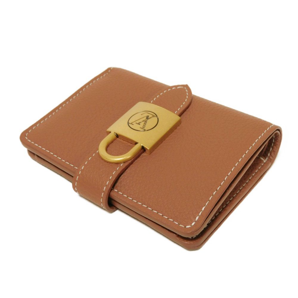 LOUIS VUITTON Bifold Wallet M12148 Calf leather cognac Current Padlock Brown RFID Unused LV circle Portefeuille Lowkey Compact unisex(Unisex) Used Authentic