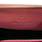 GUCCI Coin case 255452 GG striped leather pink Double G Embossed Card Case Zip Around GG Shima Guccissima coin purse unisex(Unisex) Used Authentic