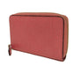 GUCCI Coin case 255452 GG striped leather pink Double G Embossed Card Case Zip Around GG Shima Guccissima coin purse unisex(Unisex) Used Authentic