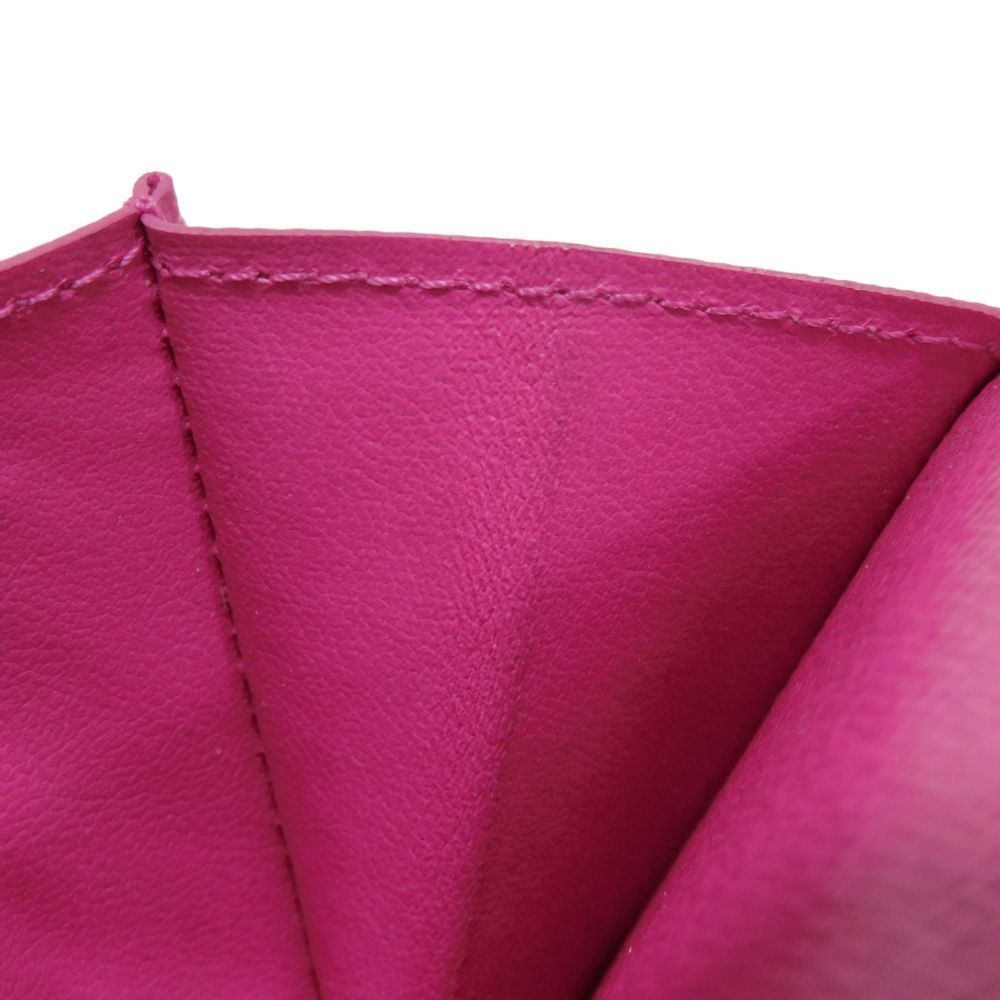LOUIS VUITTON Long Wallet Purse M30780 Taiga leather x monogram canvas Rose Neon Pink New Zip Around Taiga Lama Monogram Zippy Wallet Vertical mens Used Authentic