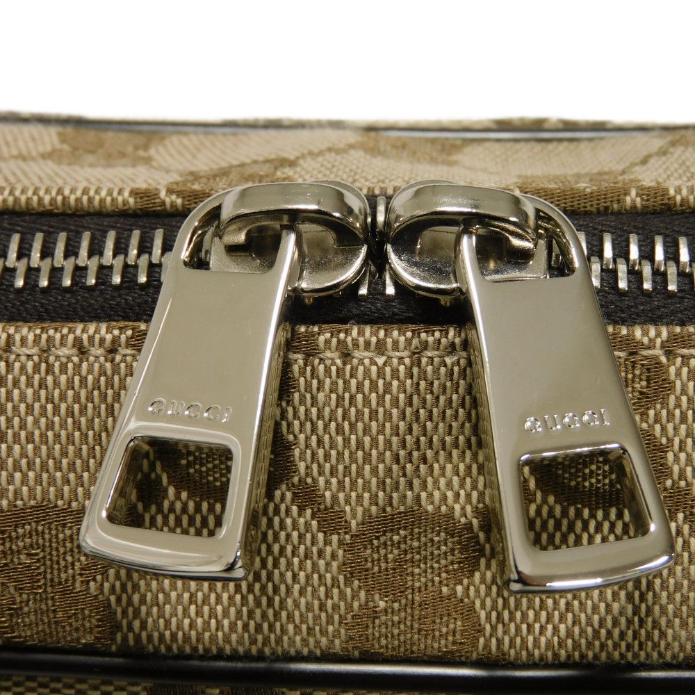 GUCCI Shoulder Bag 449173 KY9KN 9886 GG canvas x calf leather beige Logo embossing GG canvas messenger bag