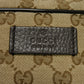 GUCCI Shoulder Bag 449173 KY9KN 9886 GG canvas x calf leather beige Logo embossing GG canvas messenger bag
