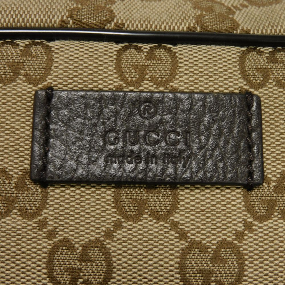 GUCCI Shoulder Bag 449173 KY9KN 9886 GG canvas x calf leather beige Logo embossing GG canvas messenger bag