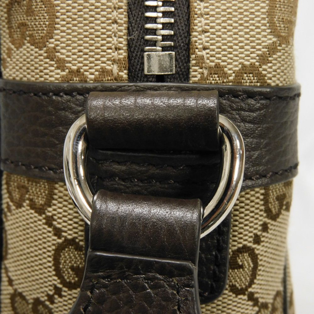 GUCCI Shoulder Bag 449173 KY9KN 9886 GG canvas x calf leather beige Logo embossing GG canvas messenger bag