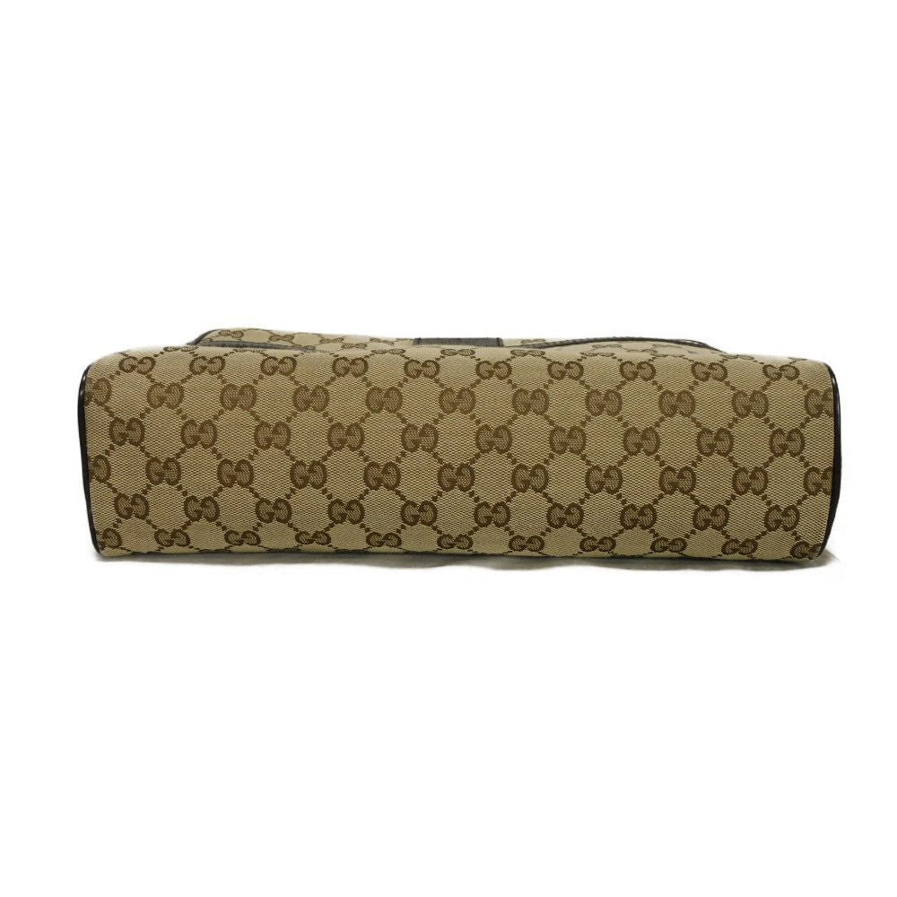 GUCCI Shoulder Bag 449173 KY9KN 9886 GG canvas x calf leather beige Logo embossing GG canvas messenger bag