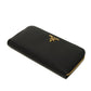 PRADA Long Wallet Purse 1ML506 ZLP F061H Safiano leather (stamped) Nero Ibisco Black Zip Around RFID Unused logo Saffiano zip around wallet unisex(Unisex) Used Authentic