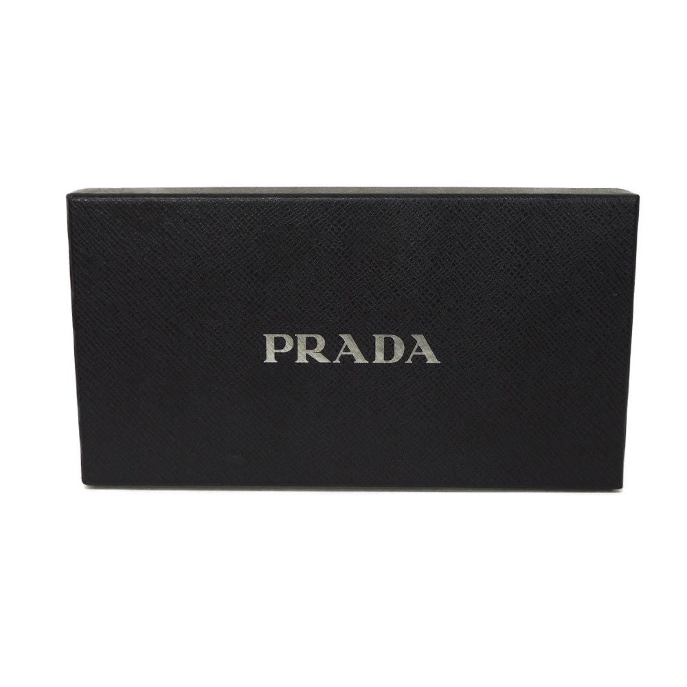 PRADA Long Wallet Purse 1ML506 ZLP F061H Safiano leather (stamped) Nero Ibisco Black Zip Around RFID Unused logo Saffiano zip around wallet unisex(Unisex) Used Authentic