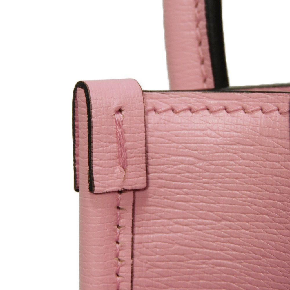 GUCCI Shoulder Bag 671623 U22AG 5964 Textured leather Light pink Banana Bolt Inazuma Pastel 2WAY Crossbody logo Bananya Mini Tote unisex(Unisex) Used Authentic